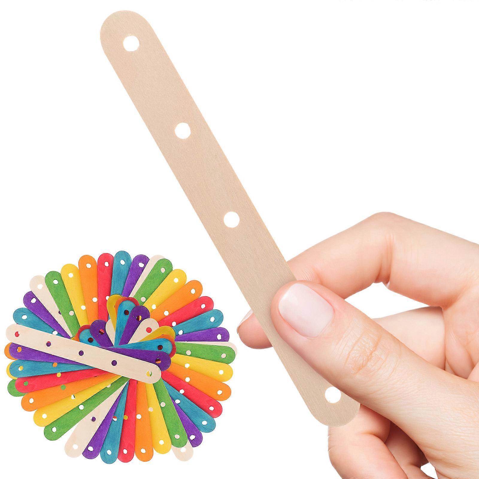 Colored Jumbo Craft Sticks 600 Pcs For DIY Crafts Creative Designs Suitable For Children Students Teachers Crafters Assorted Colors Non-Waxed