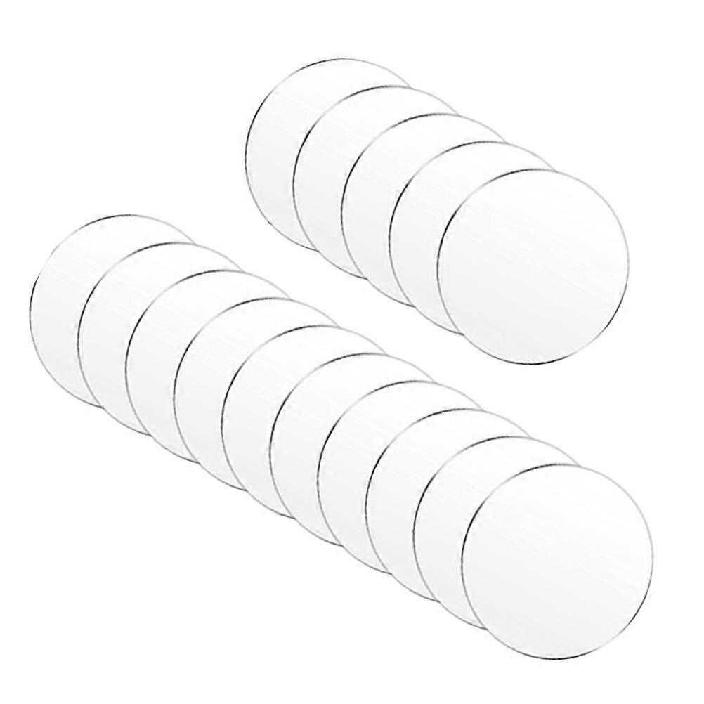Clear Acrylic Disc 75Pcs Transparent Safe Handling Round Clear Acrylic Sheets for Decor