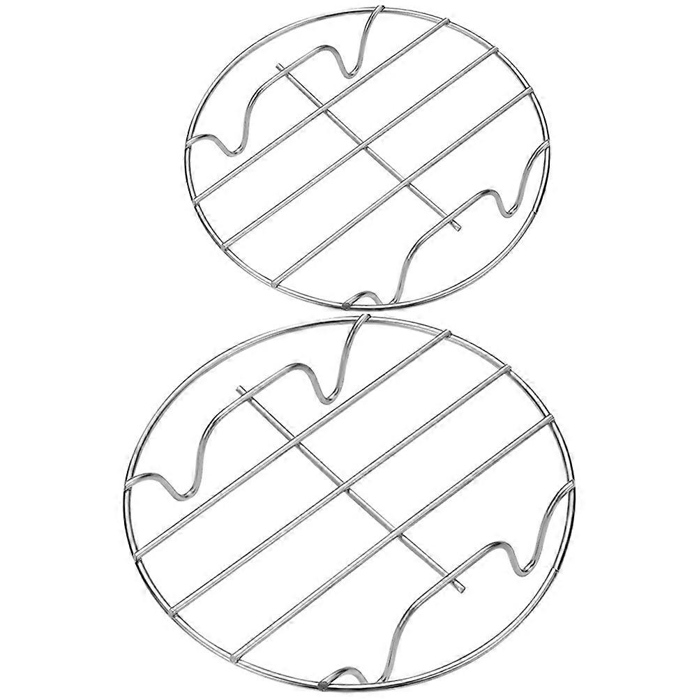 Stainless Steel Steaming Rack Small Round Baking Racks for Kitchen 4Pcs