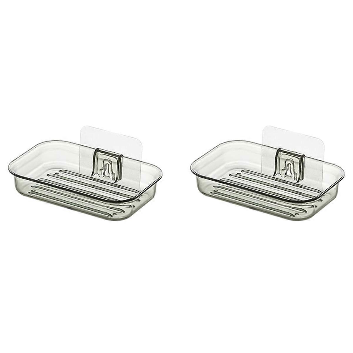 Easy Installation Soap Holder Kitchen Wall Mount Dish No Drill,B