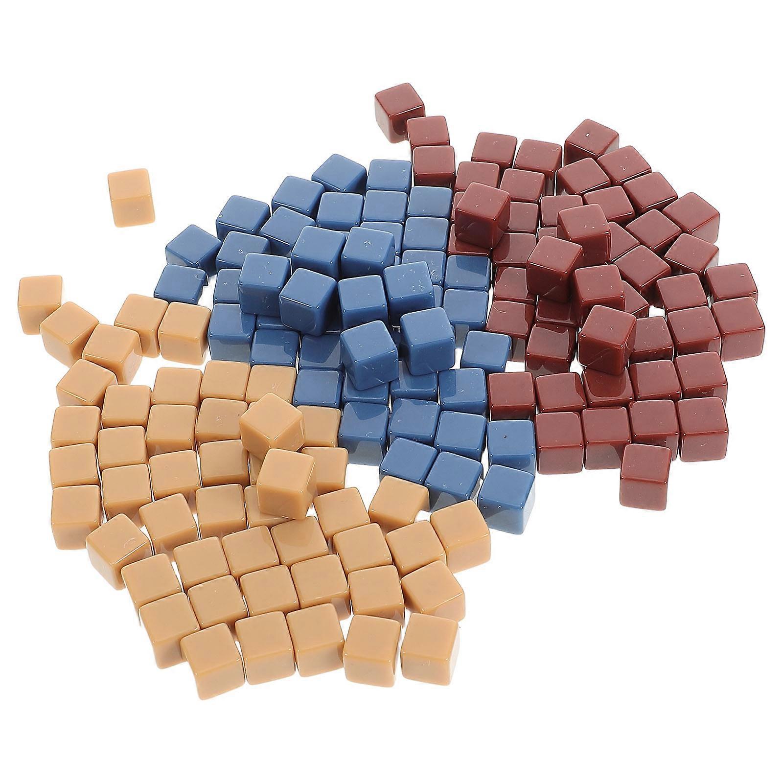 Creative Game Props 300 Pcs Acrylic Blank Suitable For Educational Use 8 Mm Cube Ideal For Game Enthusiasts And Educators