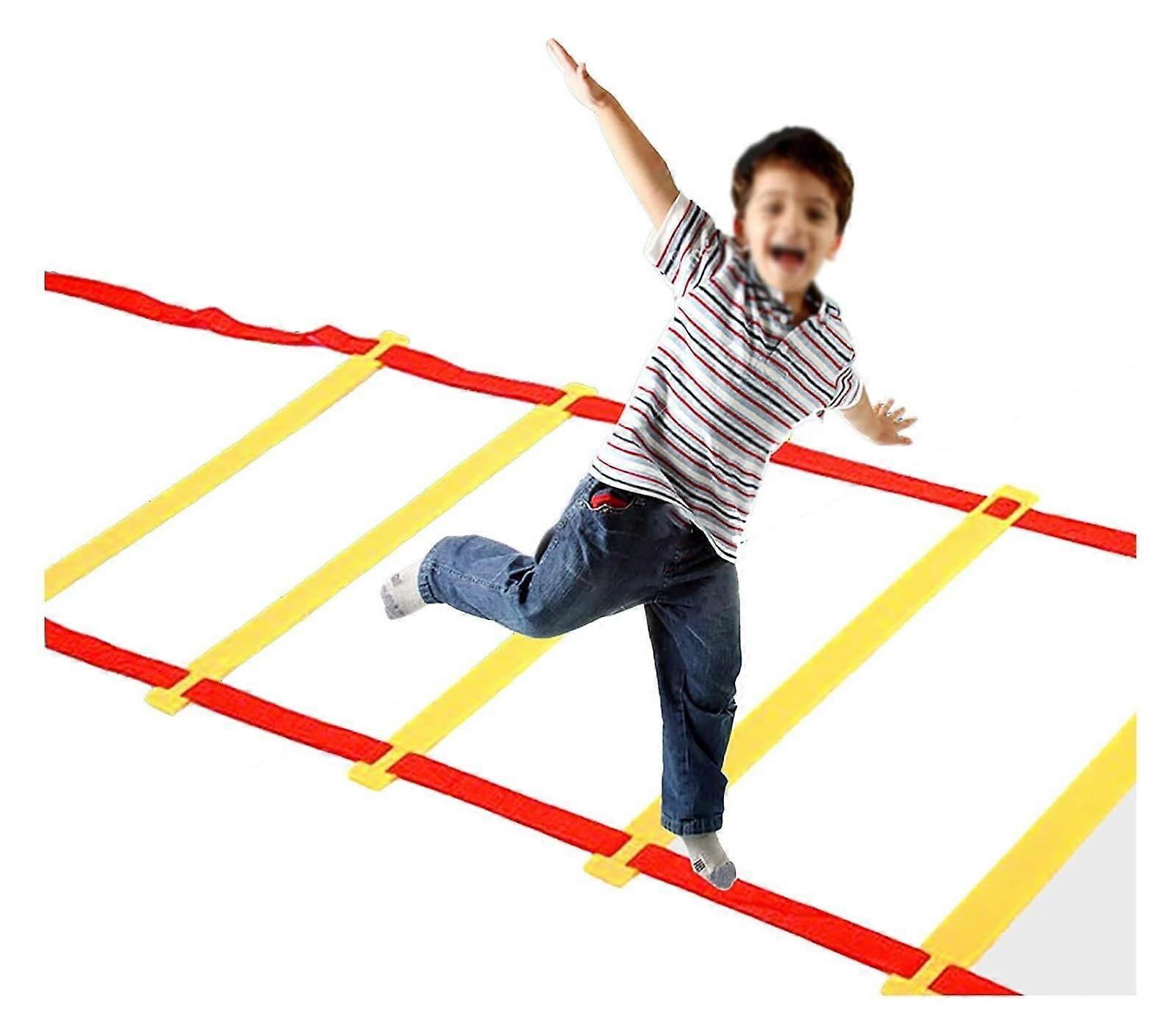 Agility Ladder 5m Length  Speed Ladder For Football Training, Jumping Ladder, Flexibility Drills, Fitness Training Set