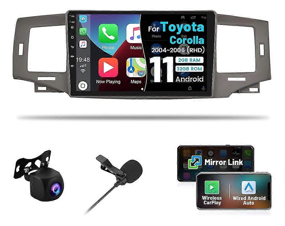 Stereo Radio for Toyota Corolla 2004-2006 Android Carplay GPS 2G+32G