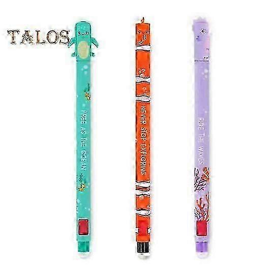 canetas de gel rollerball com borracha para material escolar