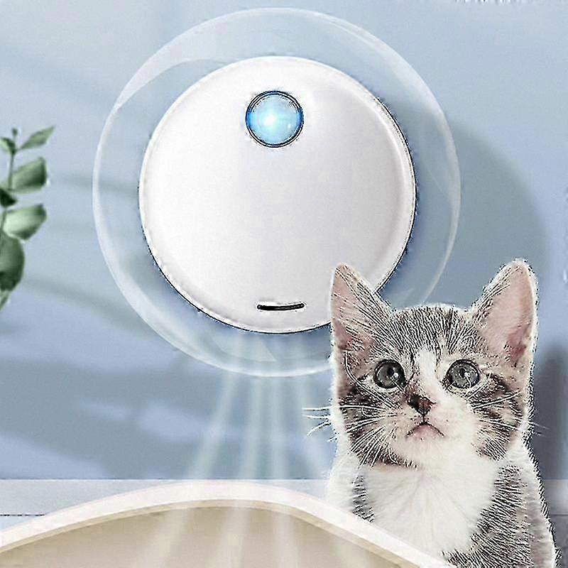 Rechargeable Air Purifier for Pet Litter Boxes and Toilets with Odor Elimination Function for Cats and Dogs Cleaning Accessory