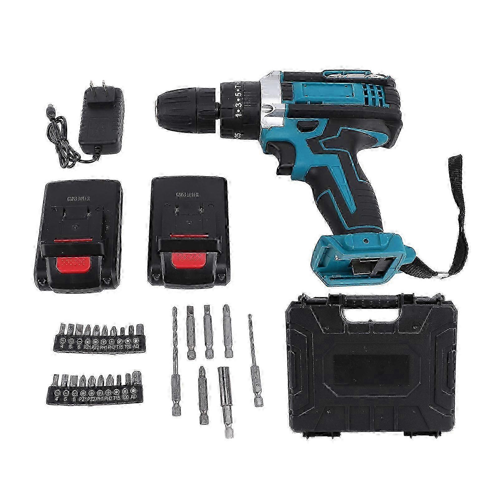 Hot Set with LED Light Bits 21V 25 3 Plus 2 Gear Setting Brushless Motor Professional Cordless Electric Power Drill