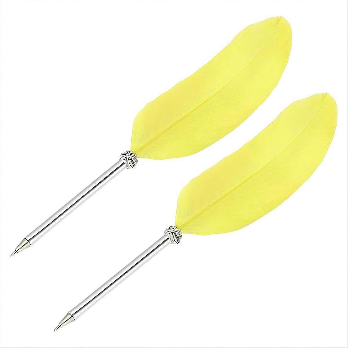 21cm/8Inch Feather Ballpoint Pen, for Calligraphy Writing