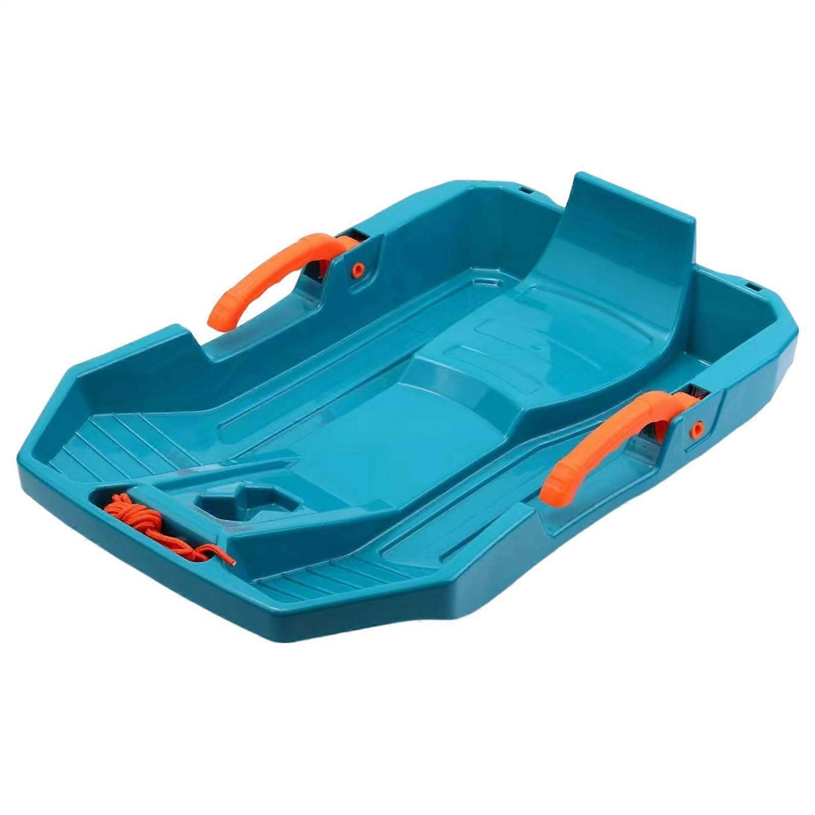 Snow Sledge Flexible Beach Sledge With Pull Rope Durable Use Blue For Difficult Snowy Terrain