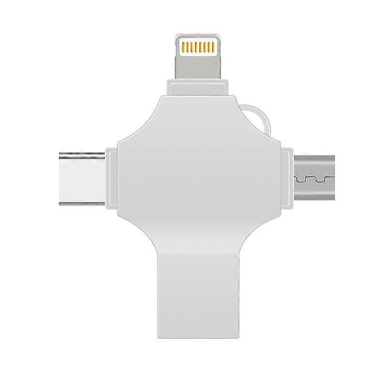 64GB 8 Pin + Micro USB + Type-C + USB 3.0 Flash Disk