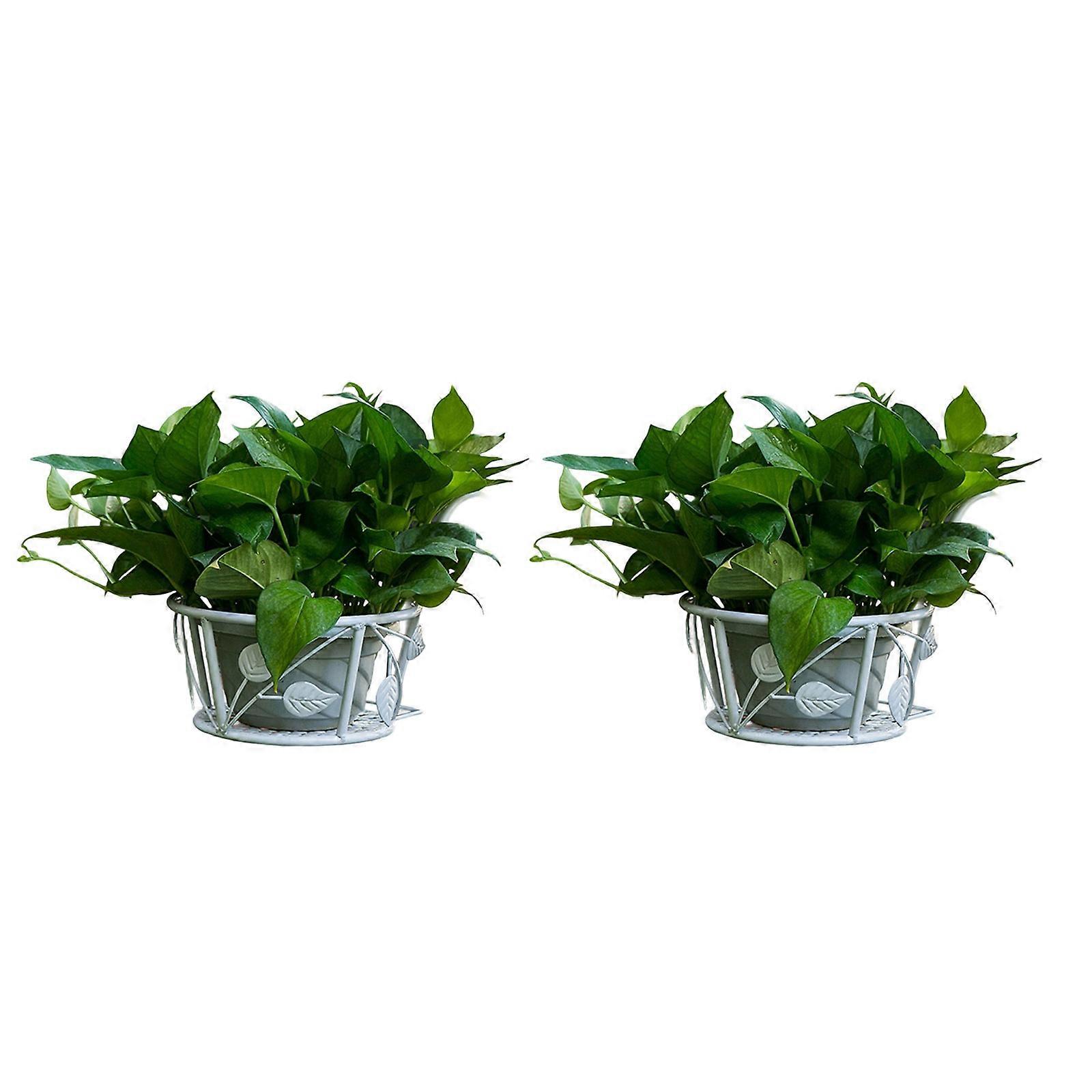 Minimalists Balcony Planter Brackets Modern Iron Hanging Planter Rack for Window Balconies Decorative  White