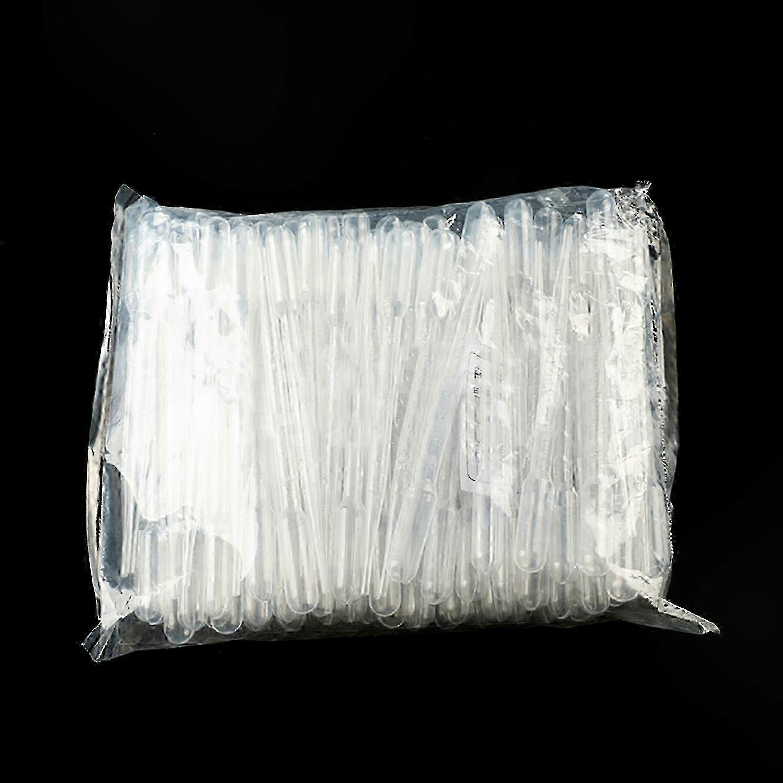 Disposable Pipettes 100pcs, 0.2/0.5/1/2/3/5ml Plastic Graduated Lab Pipettes