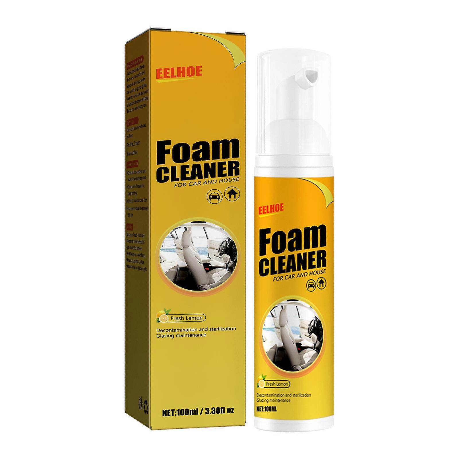 Foam Cleaner for Car Leather Seats, Multi-Functional Interior Cleaner
