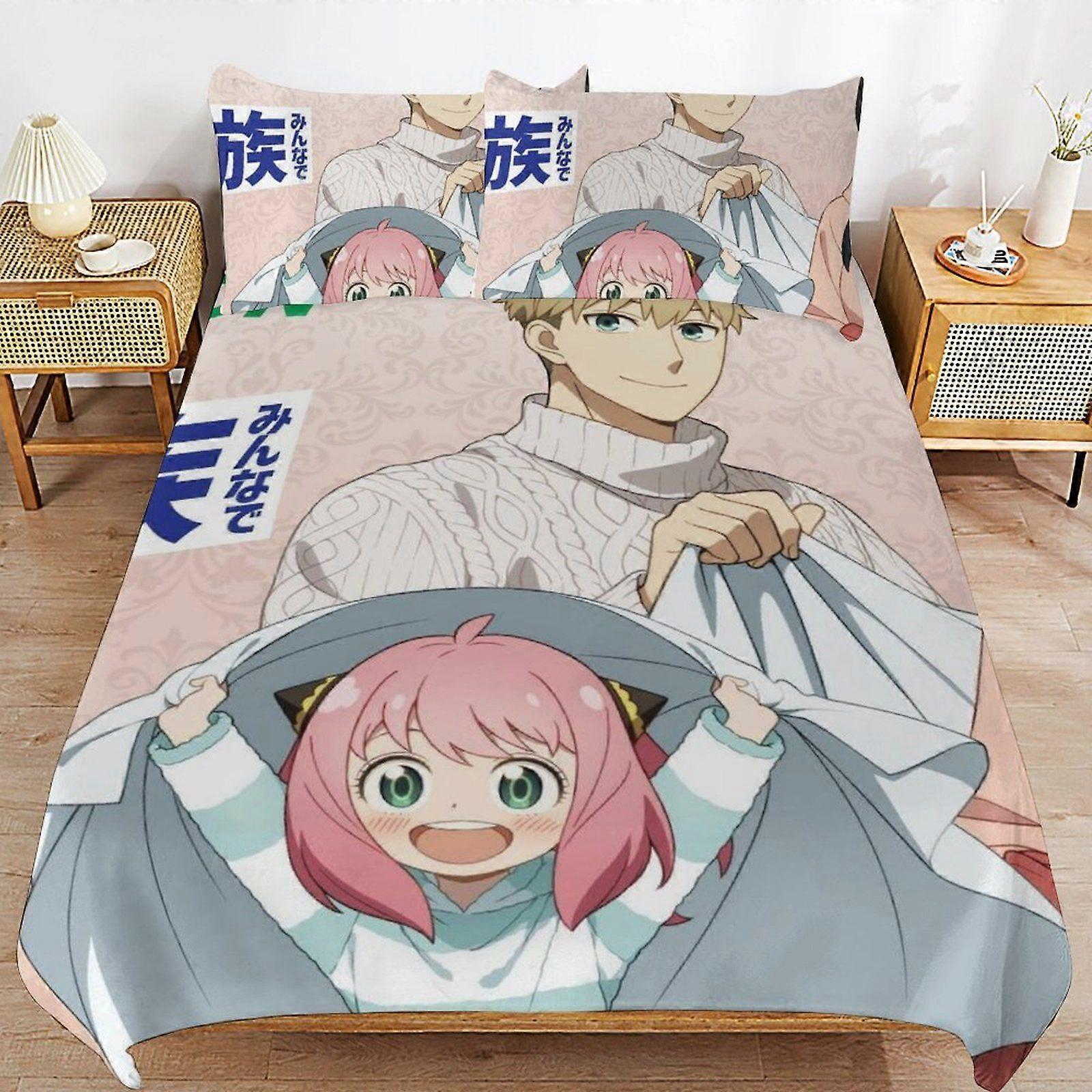 u367 SPYFAMILY Consistent Sleep Texture Secure Fit Zipper Clean Structure Fabric Duvet Cover Sets Need n367