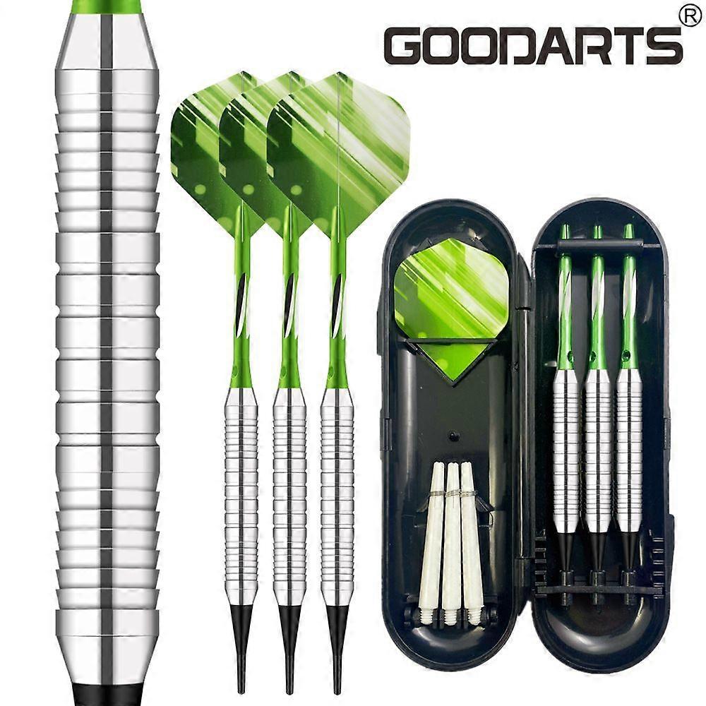 Darts Plastic Tip Set - 18g Soft Tip Darts - Nickel Plated Silver Dart Barrel 16 Grams
