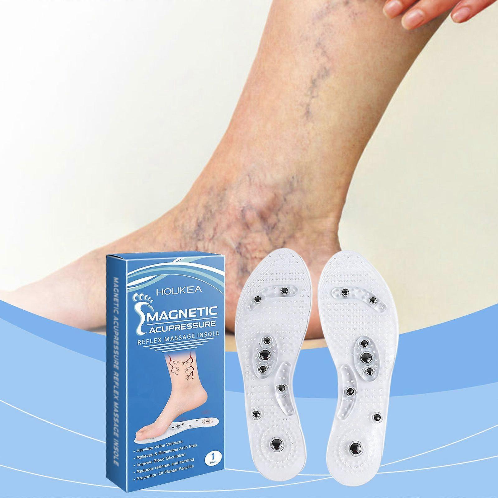 Houkea Comfortable Sockliner With Massage Function Leg Repair Bulge Invisible Support Durable Lightweight Sockliner With Massage Function