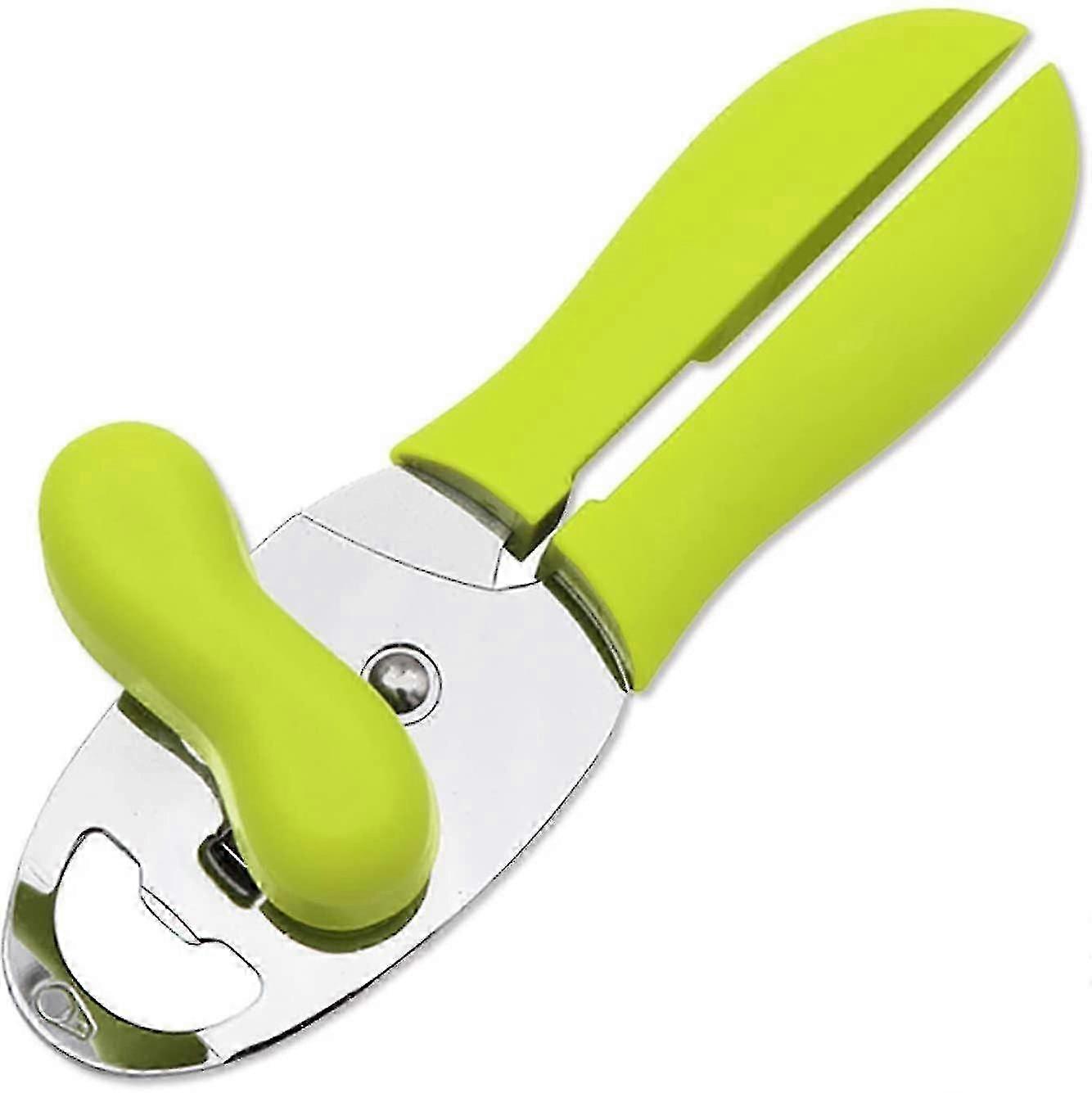 Optimized 4 in 1 Green Edition Can Opener with Non-slip Handle: Essential for Every Home