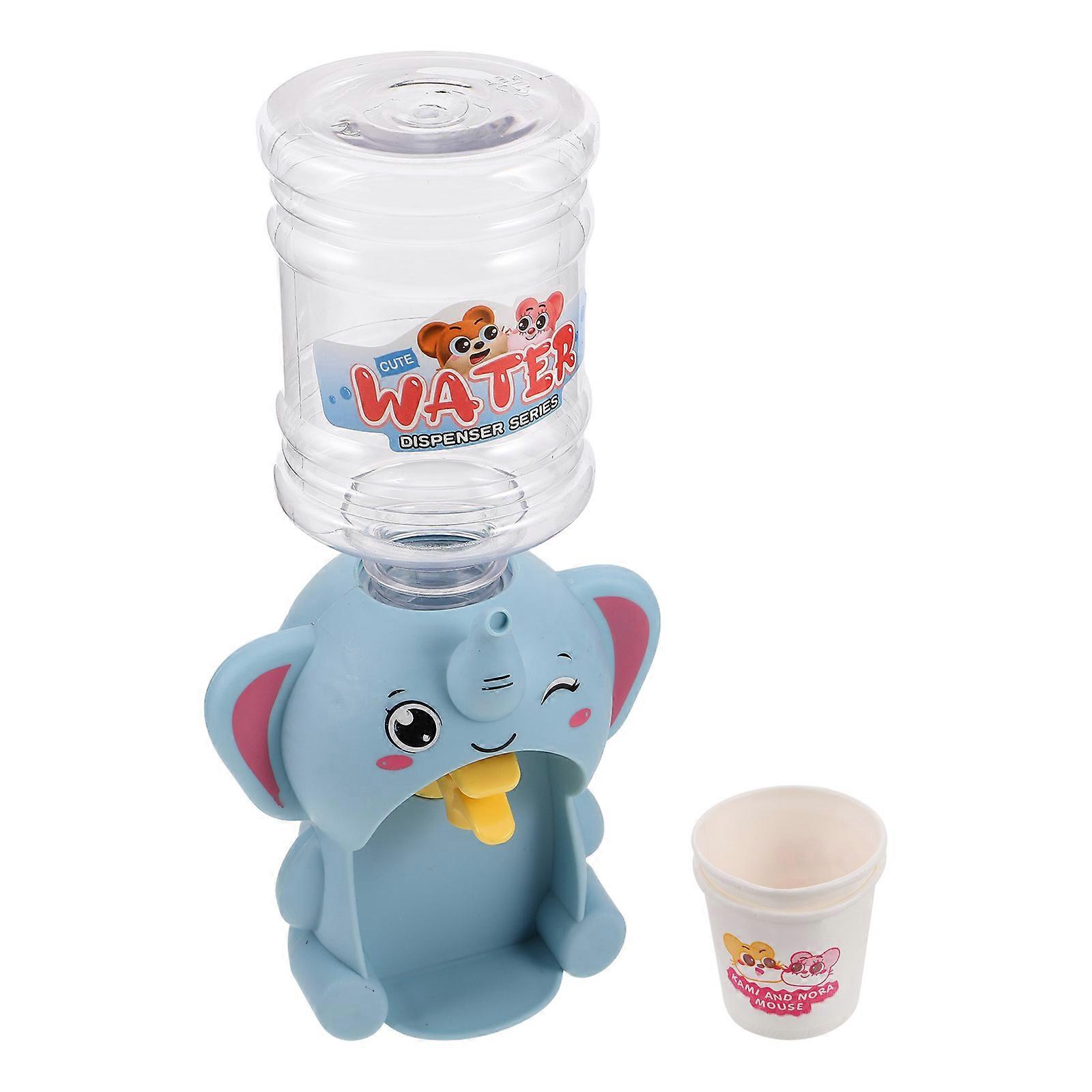 Cute Elephant Mini Water Drinking Toy for Kids Simulation Plastic