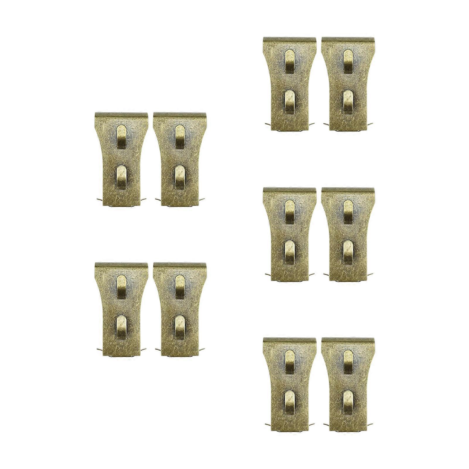 10Pcs Rustproof Brick Wall Hook Clip for Easy Installation Brick Multicolor