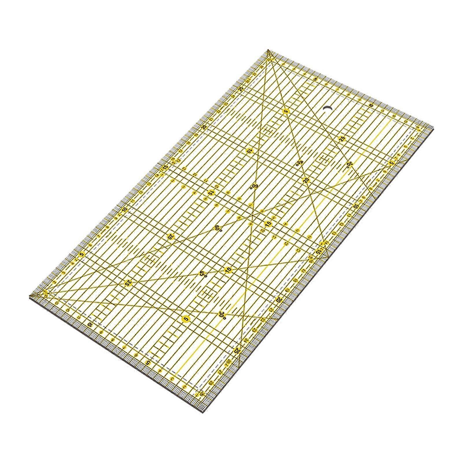 Quilting Ruler Acrylic Sewing Guide for Patchwork Cutting and Fabric Measuring Tool
