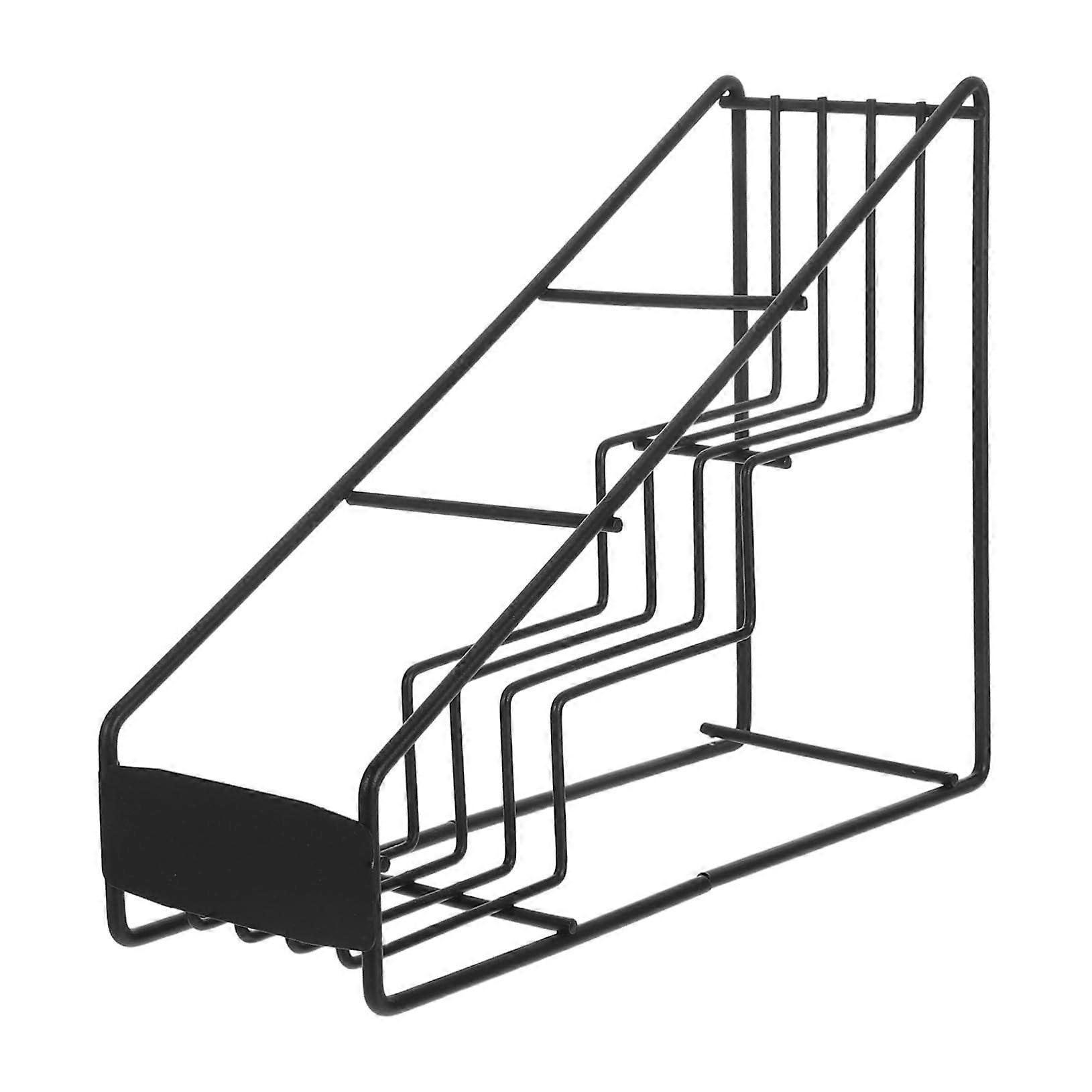 Syrup Storage Rack Multi-Functional Organizer for Coffee Bar Kitchen, Compact Space-Saving Design, Versatile Bottle Holder