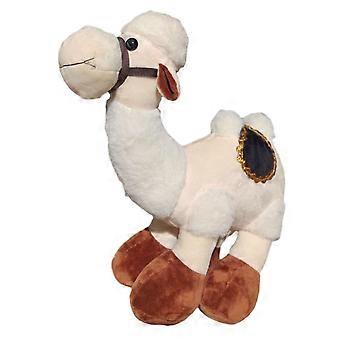 Realistisches Plüschtier aus Baktrianfleece, 30 cm groß, extrem weiches Kunstfell, verpackt, ideal als Dekoration oder Geschenk für Vorschulkinder, gelb