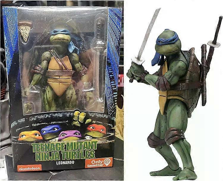 Ninja Turtle Anime Action Figure, Neca 1990 Film Version, Edi??o limitada, Est��tua de PVC, Presentes de Anivers��rio do Menino