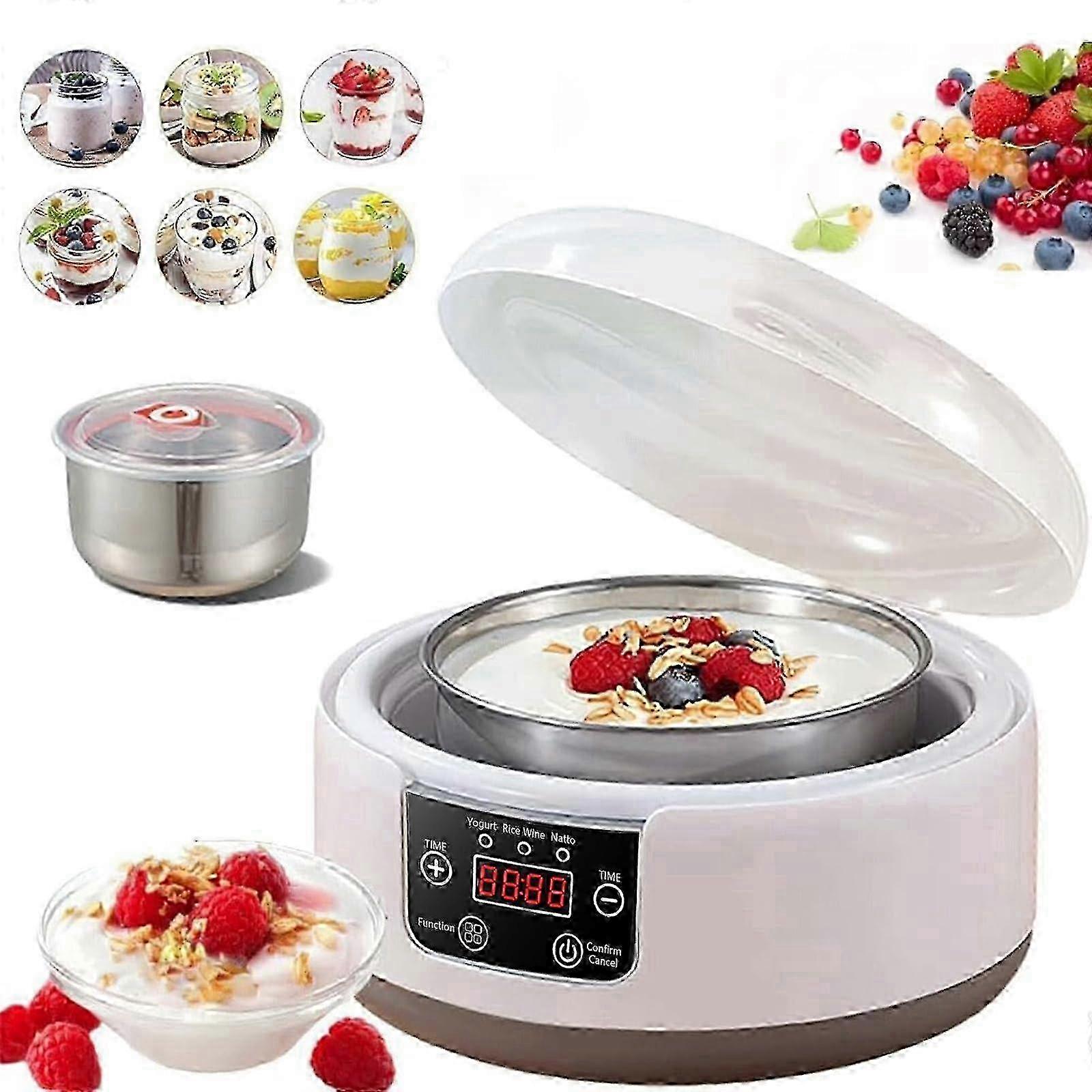 Probiotic Yogurt Maker, 1.2L Fully Automatic Yogurt Machine, Yogurt Maker with Temperature Control