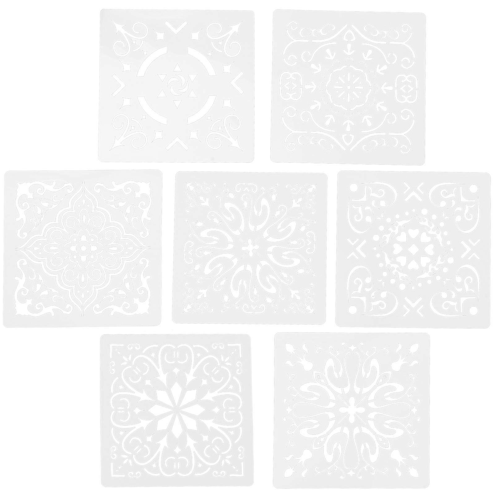 DIY Mandala Stencils for Painting with 7Pcs Convenient Stencils Set