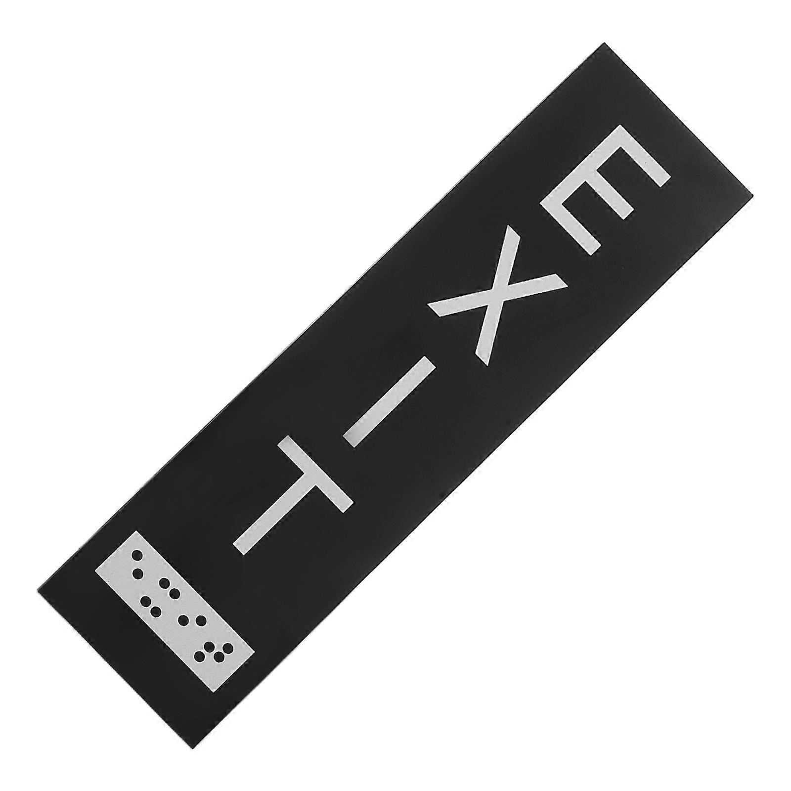 Self-Adhesive Braille Corridor Exit Sign for Public Safety