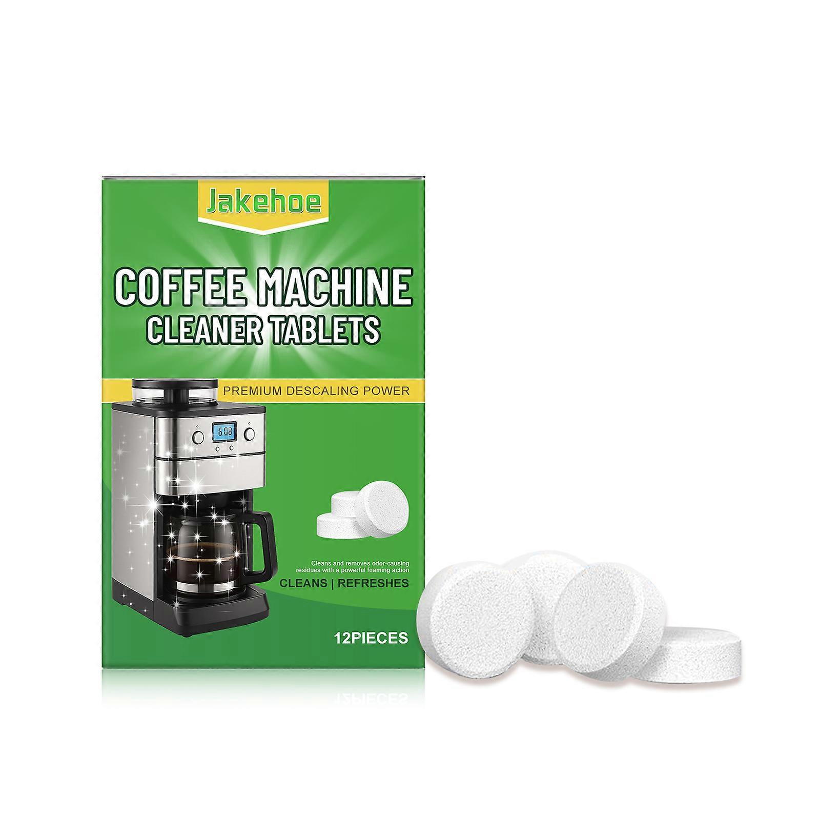 Coffee machine cleaning tablets, coffee stain and dirt cleaner, filter cleaning effervescent tablets