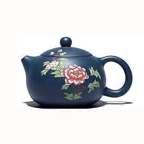 Handmade Yixing Clay Teapot 180ml Azure Mud Chinese Kung Fu Tea Pot for Enhanced Flavor