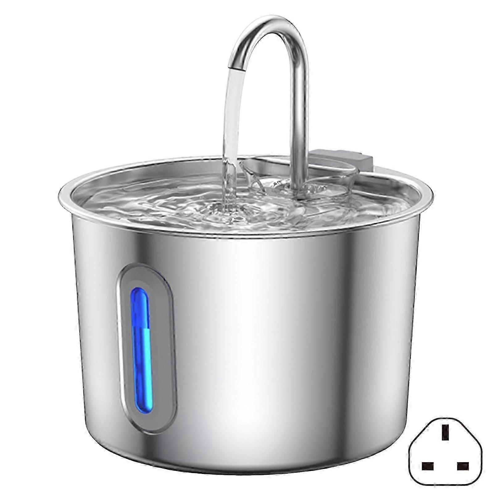 2,2l nerezová fontána pro kočky, automatický dávkovač vody pro psy a kočky