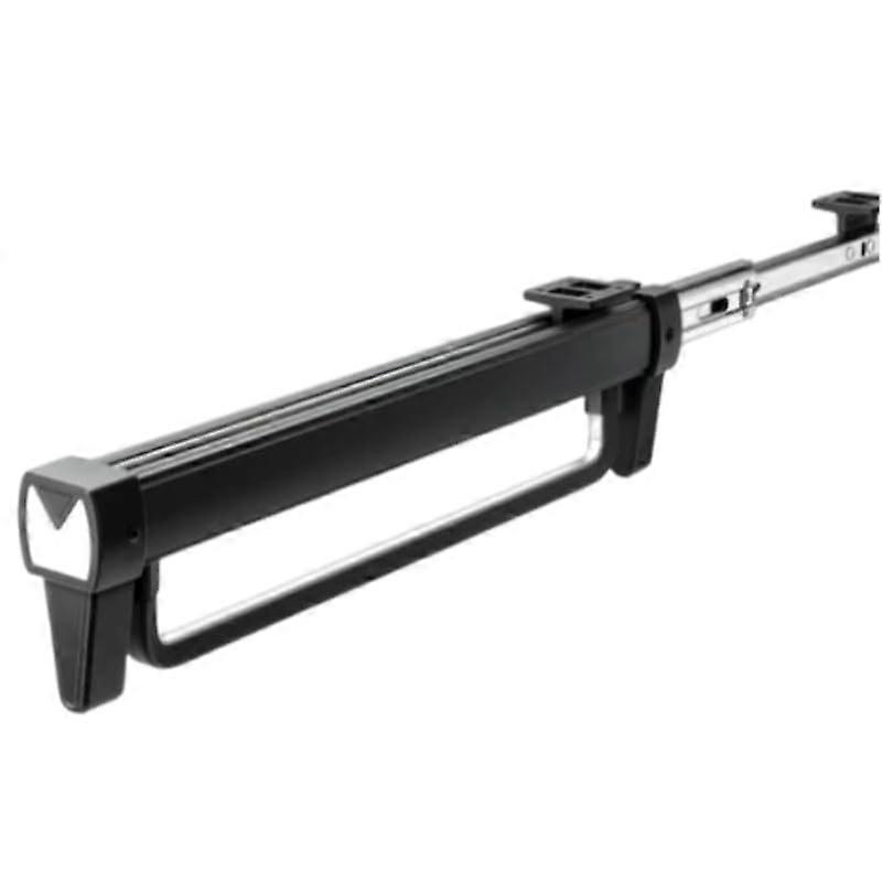 Pull Out Pants Rack 18.1 inch Cabinet Retractable Closet Hanger Space Saving Black