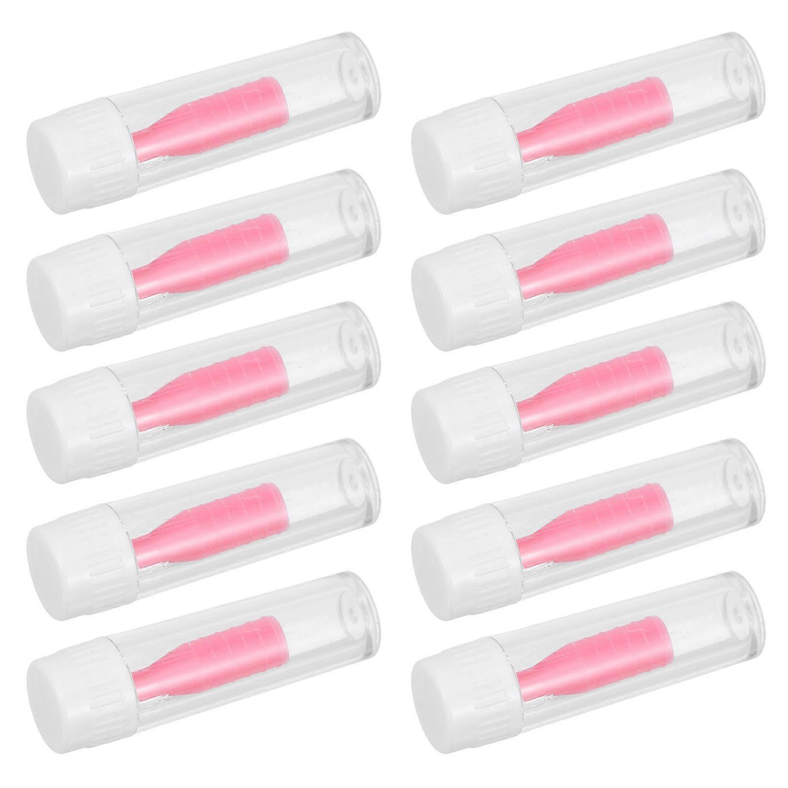Small Lens Applicator Designed For Daily Life Use By People Who Wear Contact Lenses Comprising 12Pcs In Pink