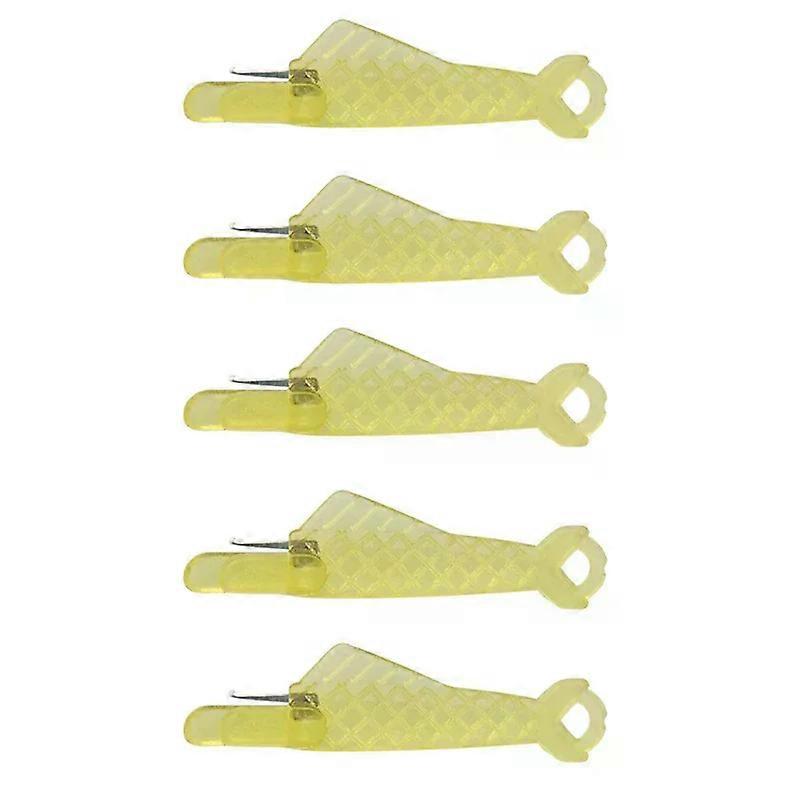 3/5/10pcs Automatic Needle Threader Fish Shape Sewing Tools Green Punch Cell Phone Sewing Thread Device Accessories
