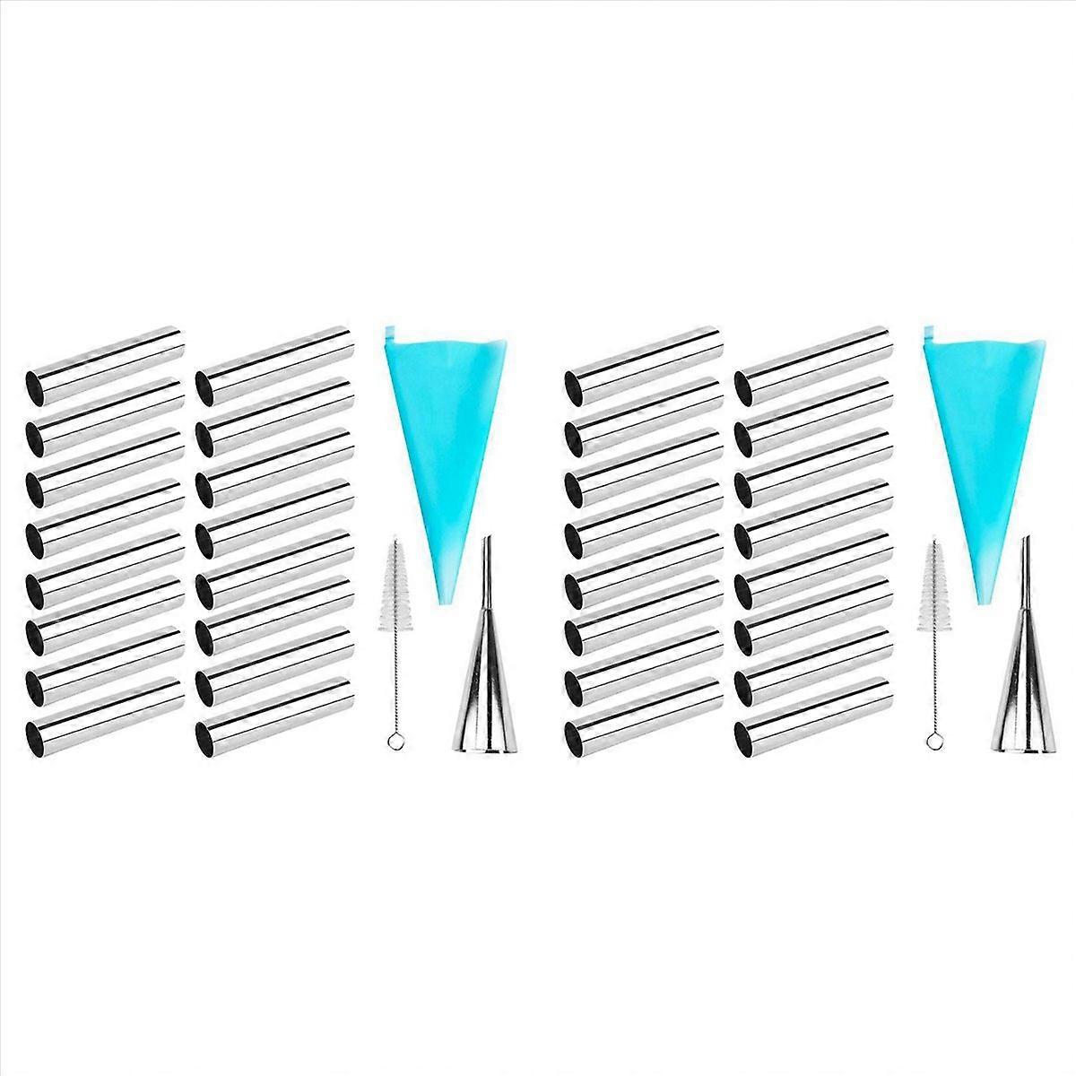 19PCS Cannoli Tubes Forms Set