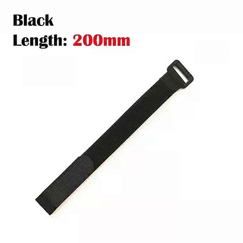 10/20/30pcs Black Fastening Hook And Loop Straps Fastening Tape Self Adhesive Cable Ties Wrap Bundle Fixed Ties Fastener