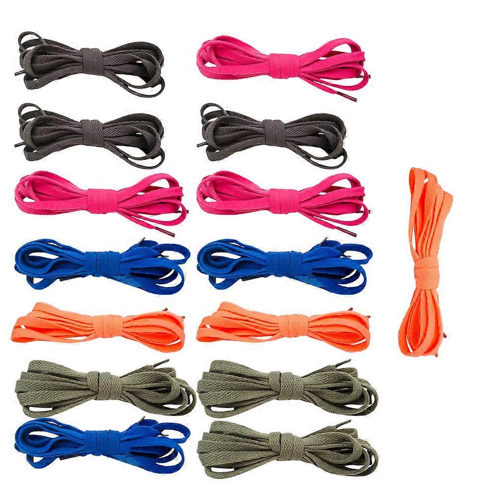 Colorful Shoe Strings Flat Shoe Lace for Casual Running Shoes 15Pairs