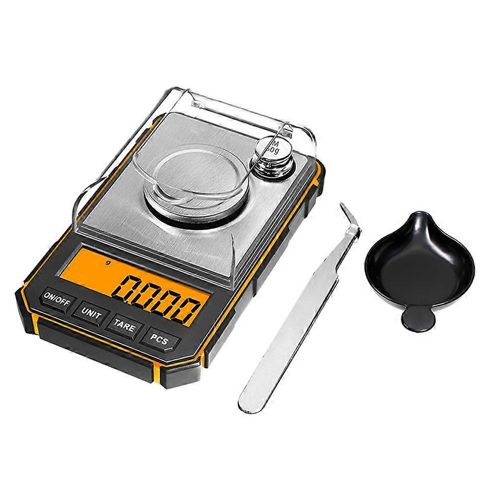 Electronic Digital Scale Portable Mini Scale Precision Professional Pocket Scale 50G Calibration Weights Tare Function