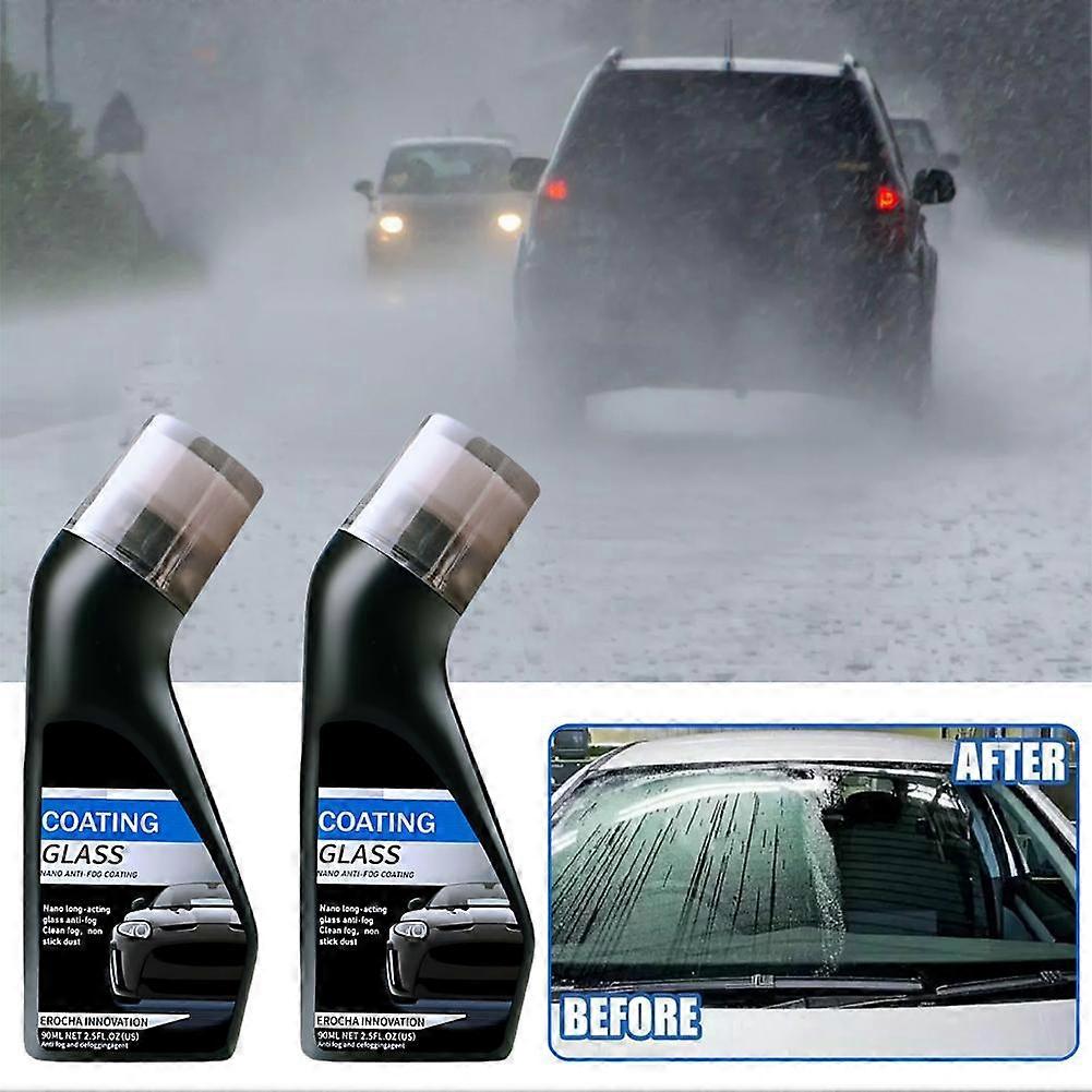 Auto Glass Anti-Fog Spray - Defogger Coating Agent For Car Windows, Screens, Mirrors, And Windshields 90ml