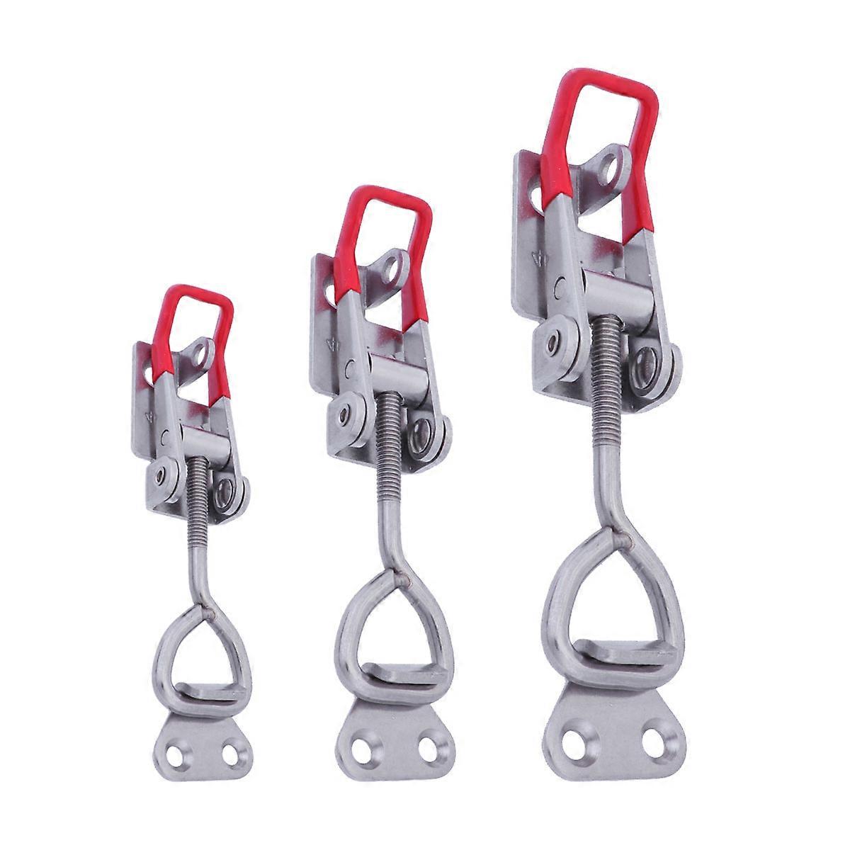 Quick Toggle Clamp Solid Metal Door Cabinet Latch Clamp 3Pcs Set