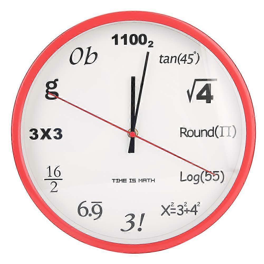 Math Wall Clock with Modern Equation Design for Accurate Timekeeping and Novelty Home Decor