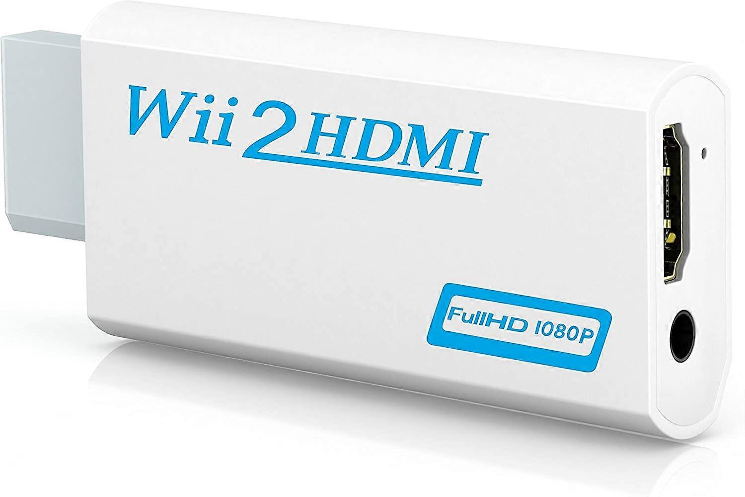HDMI Adapter for Wii 1080p Converter with Audio, Full HD Output, Wide Wii Compatibility