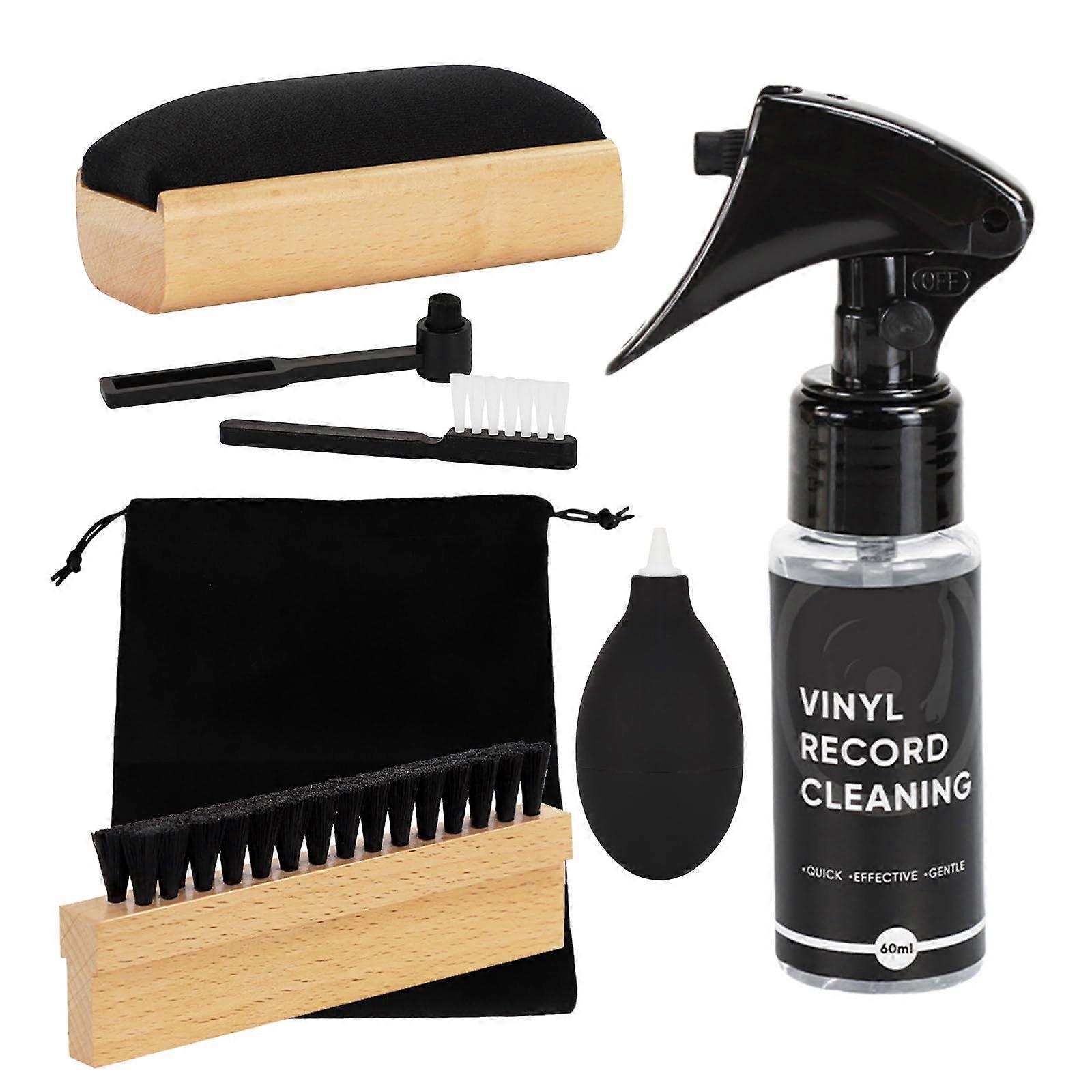 Record Maintenance Set With AntiStatic Brushes And Turntable Cleaning Accessories
