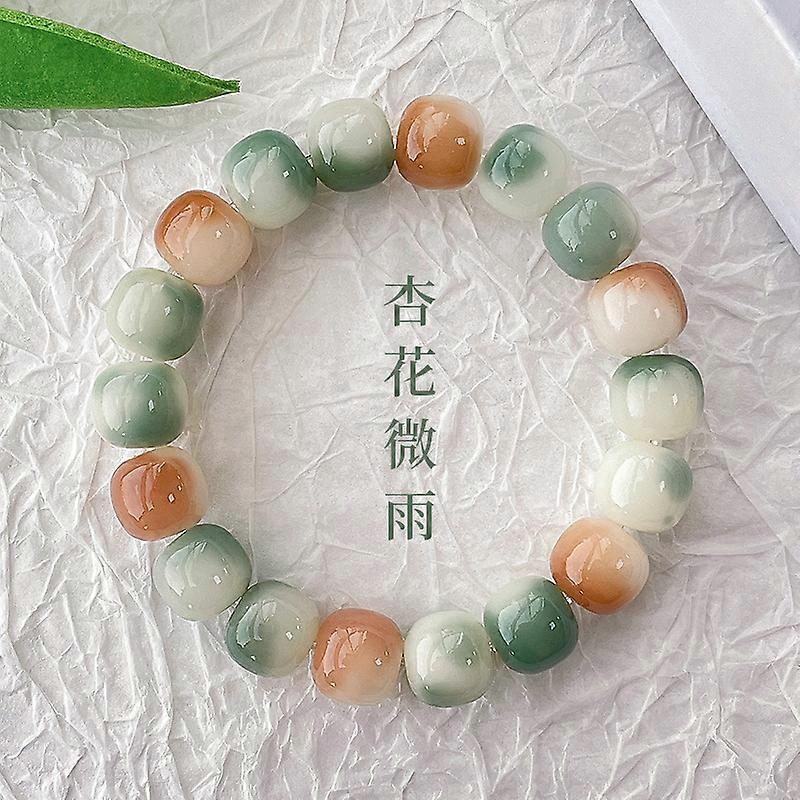 Bodhi Root Bracelet Green Bodhi Seed Single Circle   Gao Shuwen Plays Buddha Beads Around The Finger Classical