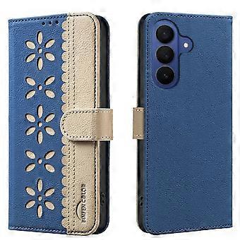 For Samsung Galaxy A57 Leather Case BINFEN COLOR BF36 Floral Pattern Phone Cover RFID Blocking Walle
