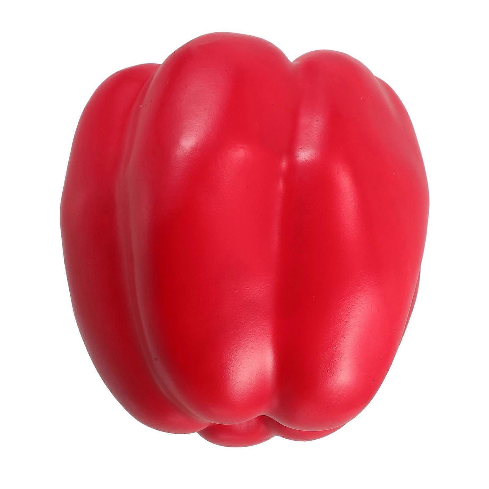Artificial Bell Peppers Large Chili Pepper Model for Decor Red Ldpe Material