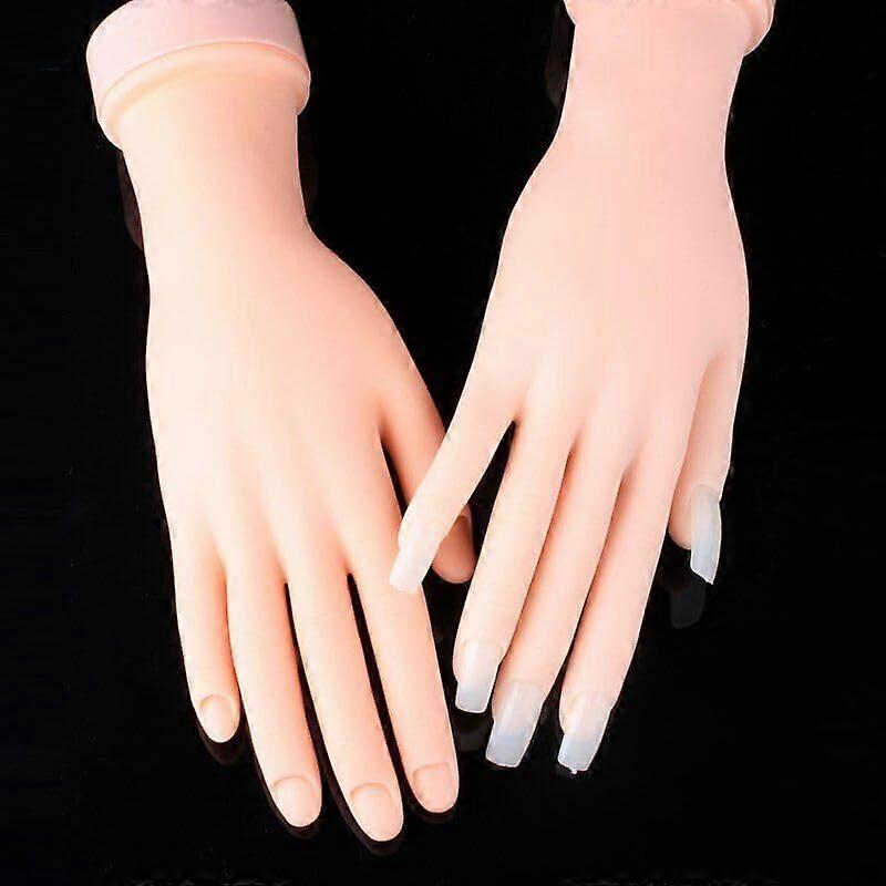Manicure Practice Hand Model with Realistic Proportions Flexible Joints and Adjustable Base