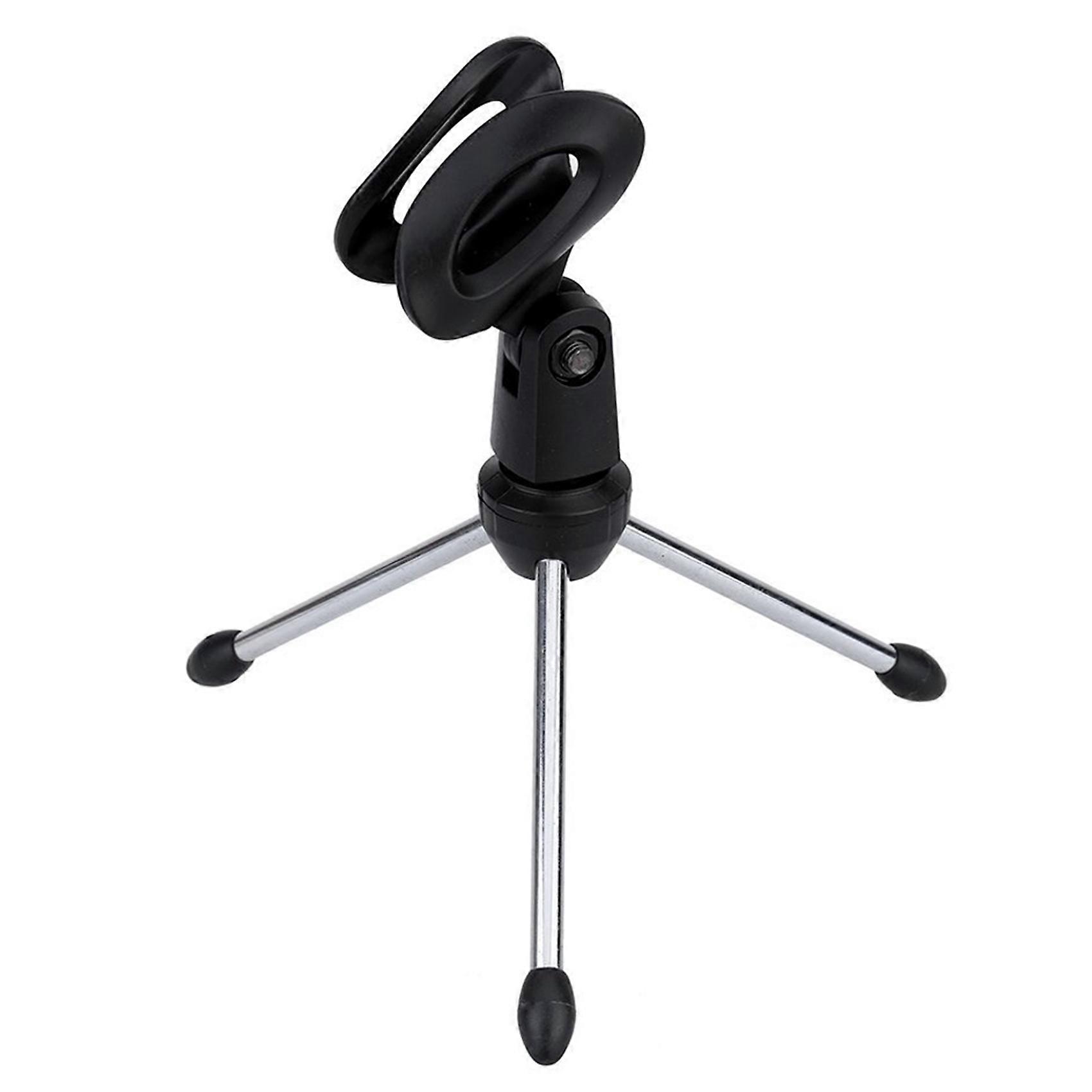 2X Detachable Foldable Portable Angle Adjustable Tripod Table Desktop Mic Miniphone Stand Holder Bracket