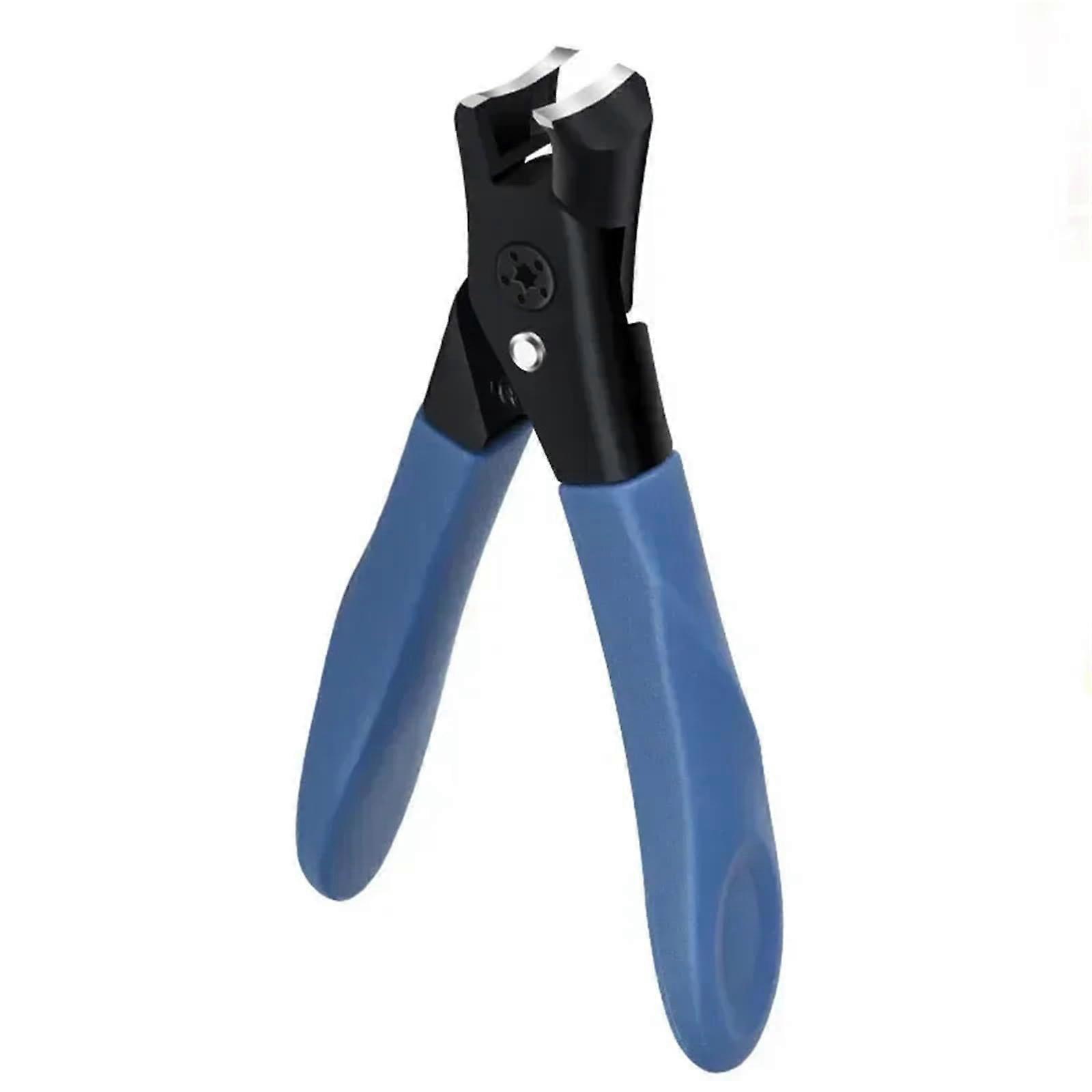 Large Thick Nail Clippers with AntiSplash Guard and Precision Cutting Edge for Hard Nails Blue